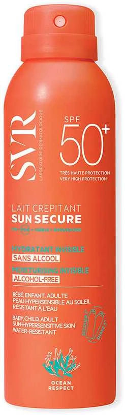 SVR Sun Secure Lait Crepitant Purškiklis nuo saulės Spf50+, 200 ml