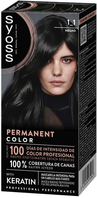 Syoss Permanent Color 1,1-Negro 1 U