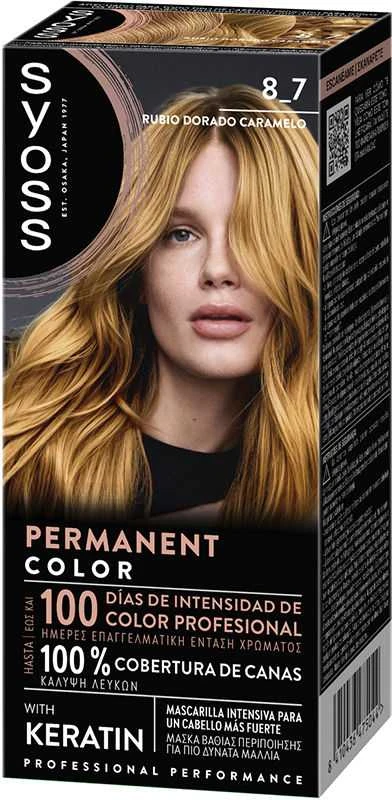 Syoss Permanent Color 8,7-Rub Dorad Caramelo 1 U
