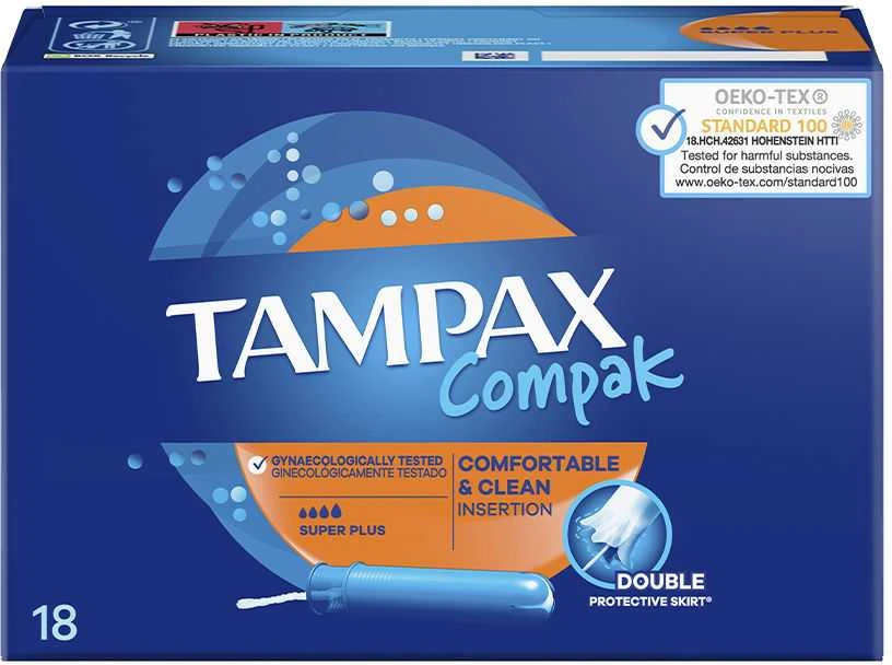 Tampax Compak S Plus 18 tamponų