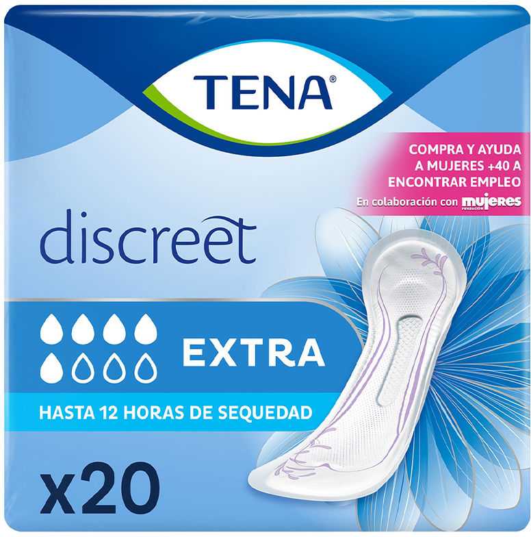 Įprasti įklotai be sparnelių Tena Discreet Extra 20 vnt.
