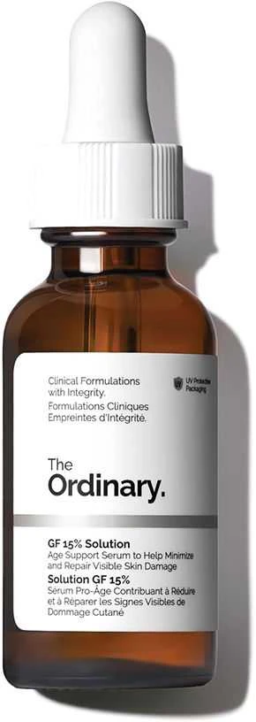 The Ordinary GF 15% Solution senėjimo požymius mažinantis serumas veidui, 30 ml