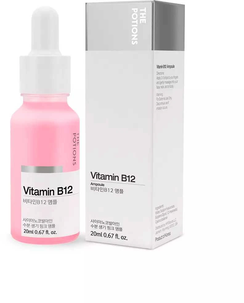 The Potions Vitaminas B12 Ampulinis antioksidacinis serumas su vitaminu B12 20ml