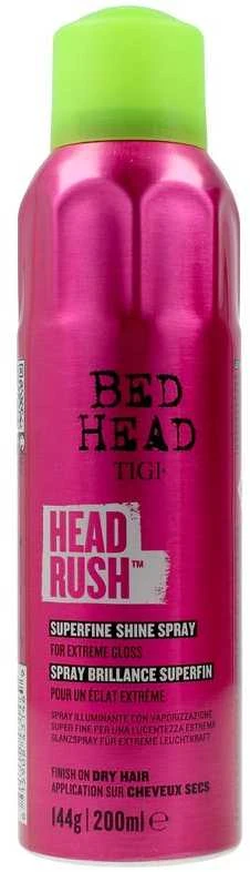Tigi Bed Head Headrush Superfine Shine Purškiklis plaukų priemonė suteikianti spindesio 200ml