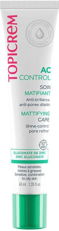 Topicrem AC Mattifying Care Kreminis veido kremas riebiai odai, 40 ml