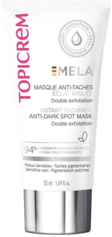 Topicrem MELA Anti-Dark Spot Instant Radiance Mask skaistinanti veido kaukė, 50 ml