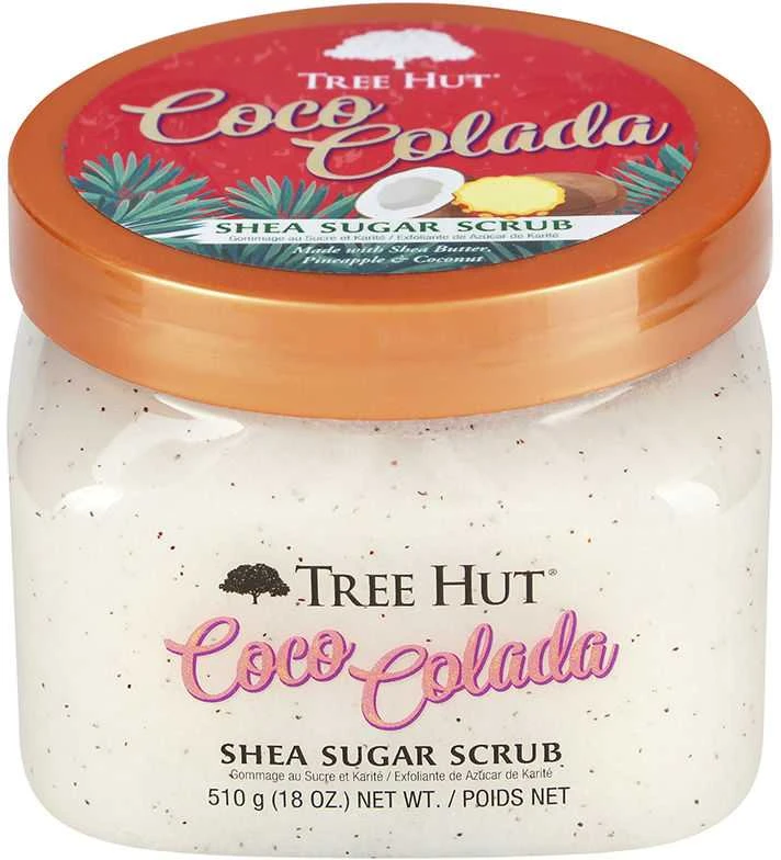 Tree Hut Coco Colada Taukmedžio šveitiklis su cukrumi, 510g