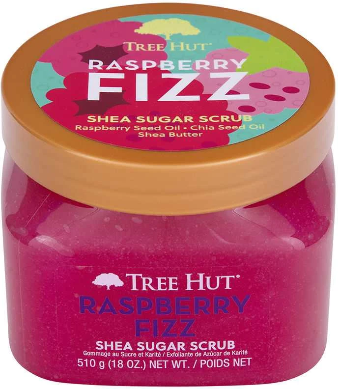 Tree Hut Raspberry Fizz Shea Sugar Scrub kūno šveitiklis, 510 g