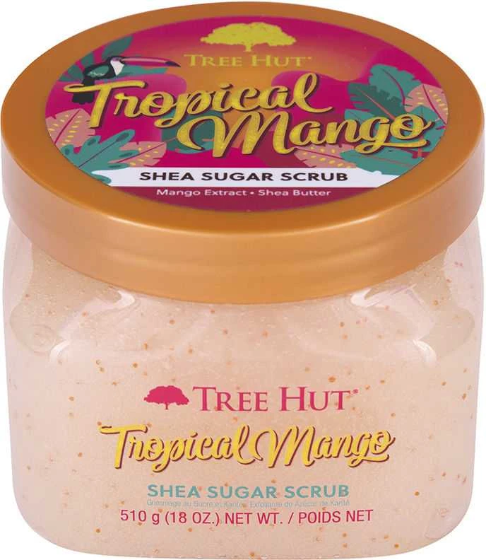 Tree Hut Tropical Mango Shea Sugar Scrub kūno šveitiklis, 510 g
