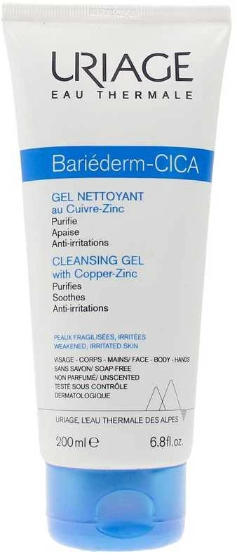"Uriage Bariéderm-Cica" prausimosi gelis 200ml