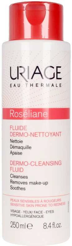 "Uriage Roséliane Dermo Cleansing Fluid" valomasis fluidas sausai, į raudonį linkusiai odai 250ml