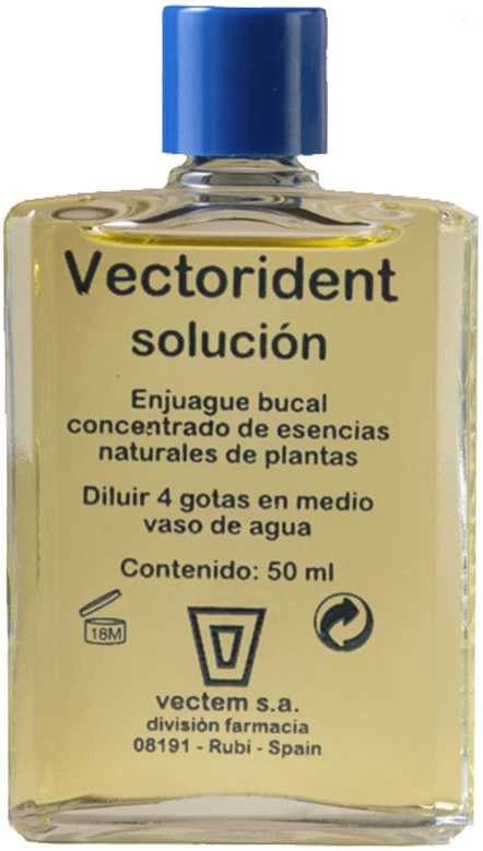 Vectem Vectorident Oral Solution burnos tirpalas skirtas dantims valyti ir dantų bei dantenų priežiūrai 50ml