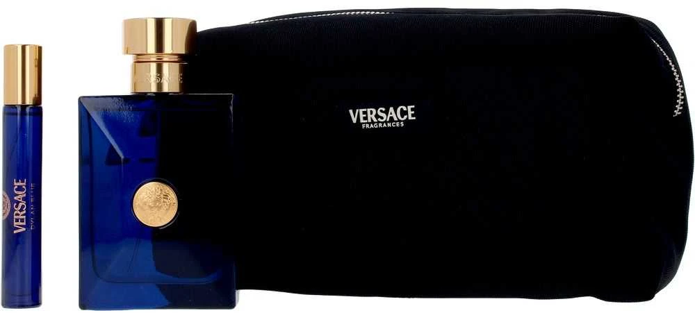 Versace Dylan Mėlyna Pour Homme rinkinys vyrams (EDT, 100 ml + EDT, 10 ml + kosmetinė)