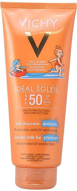 Vichy Capital Soleil Gentle Milk Children švelnus apsauginis pienelis vaikams Spf50 300ml