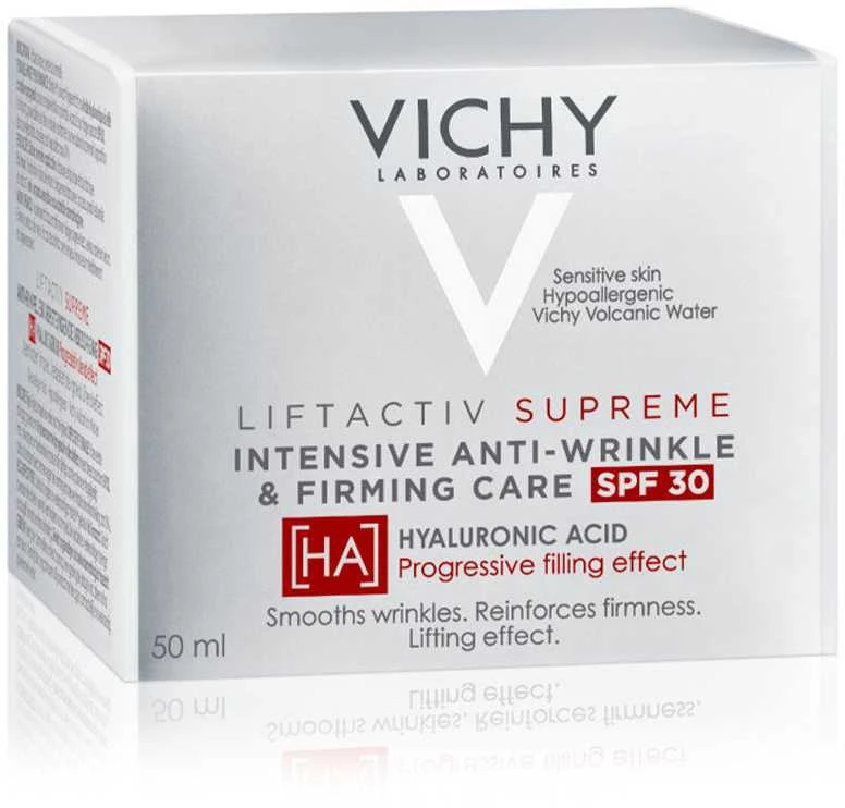"Vichy Lifactiv Supreme HA Spf30 stangrinamasis veido kremas 50ml
