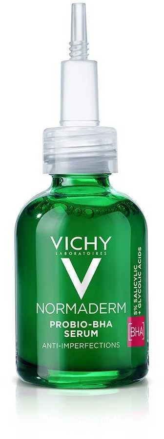 Vichy Normaderm Probio-BHA Serumas serumas aknės pažeistai odai, 30 ml