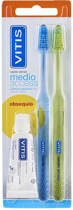 "Vitis Access Medium" dantų šepetėlis 2 vnt