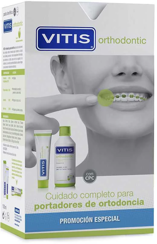 Vitis Orthodontic Dantų pasta 100ml Set 2 Pieces