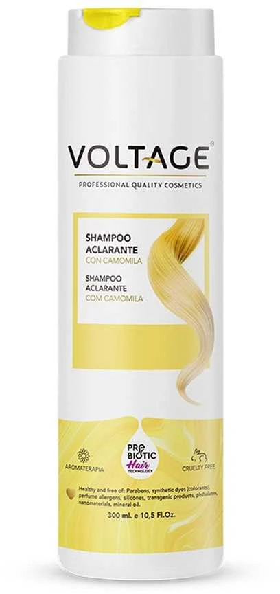 Voltage Cosmetics Prebiotic Hair Technology Champú Aclarante Con Camomila, 300 ml