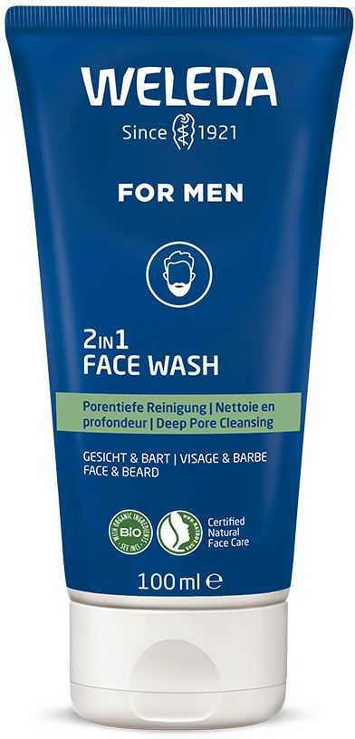 Weleda For Men 2in1 Face Wash valymo gelis