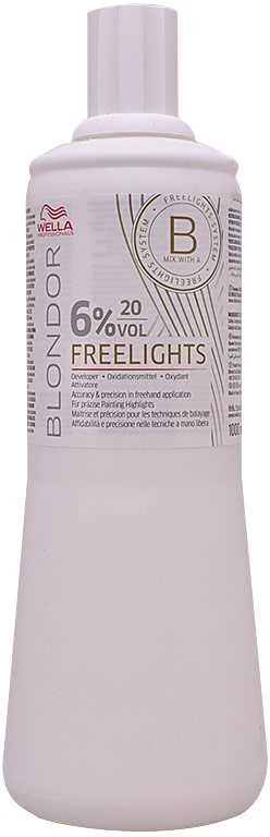 Oksidacinė emulsija Wella Blondor Freelights 6% 1000 ml
