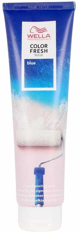 Kaukė suteikianti atspalvį plaukams Wella Color Fresh Mask 150 ml - Mėlyna