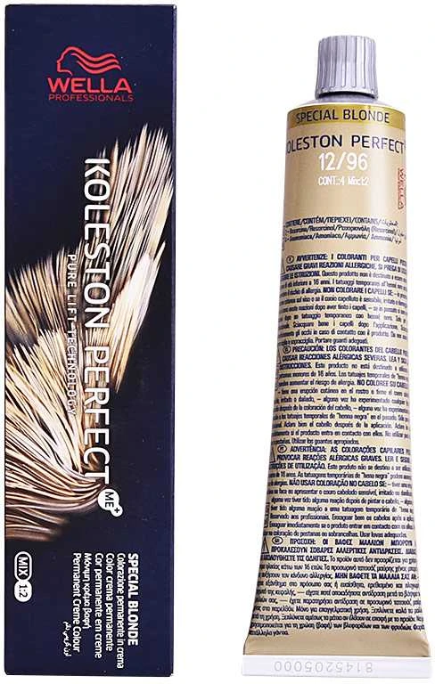 "Wella Koleston Perfect Me+ 12/96 Special Skirtas šviesiems plaukams" plaukų dažai 60ml