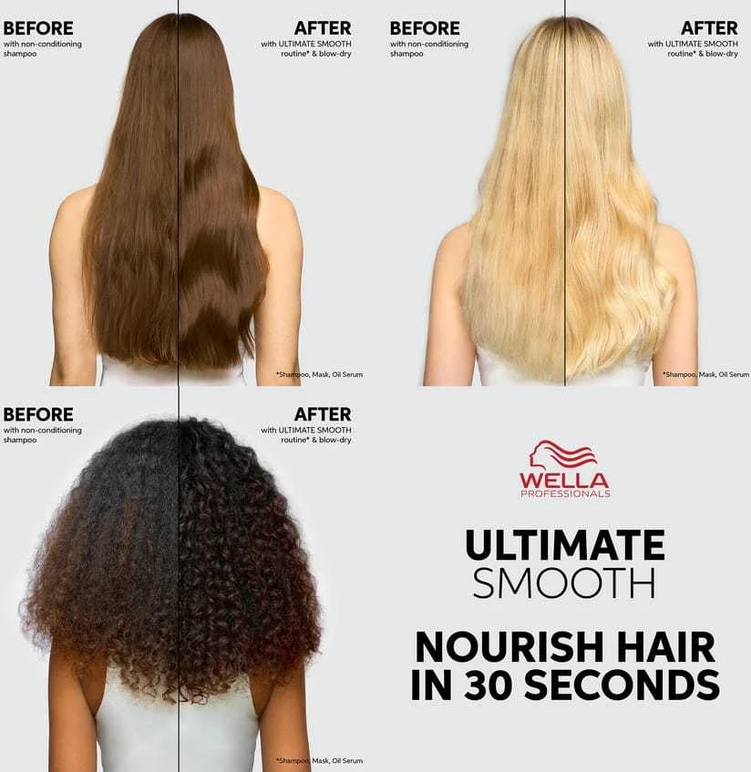 Wella Professionals Ultimate Smooth Conditioner Maitinantis kondicionierius su skvalanu ir omega-9, 1000 ml
