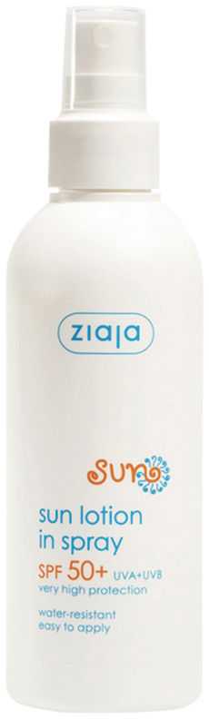 "Ziaja Sun" drėkinamasis apsauginis purškiklis nuo saulės Spf50 170ml