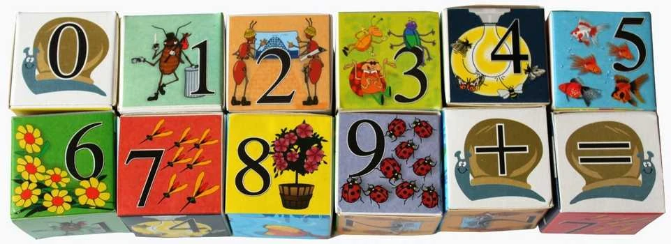 Individuali įmonė Ilgis : 17,2cm Medinės kaladėlės "Skaičiai"