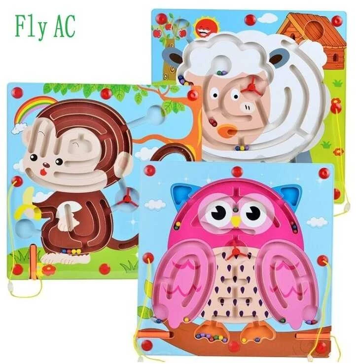 Wood toys Ilgis : 30cm Magnetiniai labirintai