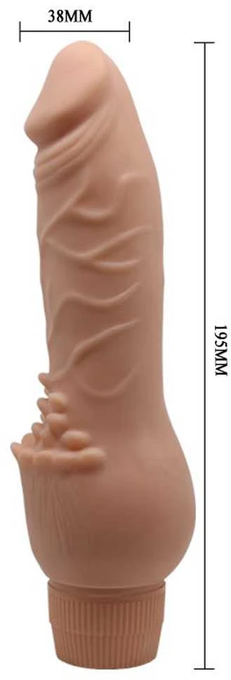 BAILE Realistiška varpa su iškilimais klitoriui, 19 cm