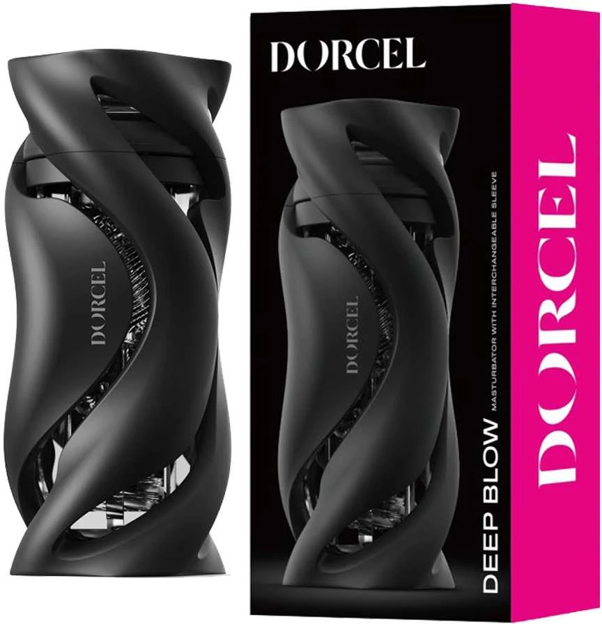 Marc Dorcel Deep Blow vyriškas masturbatorius Juodas