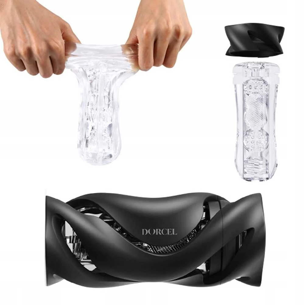 Marc Dorcel Deep Blow vyriškas masturbatorius Juodas