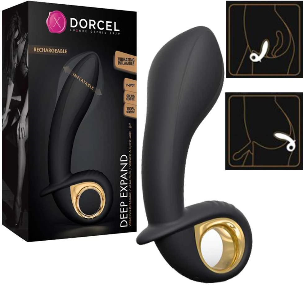 Pumpuojamas vibratorius Dorcel Deep Expand 16cm 10 režimų