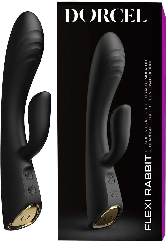 Marc Dorcel Flexi Rabbit zuikio vibratorius Juodas