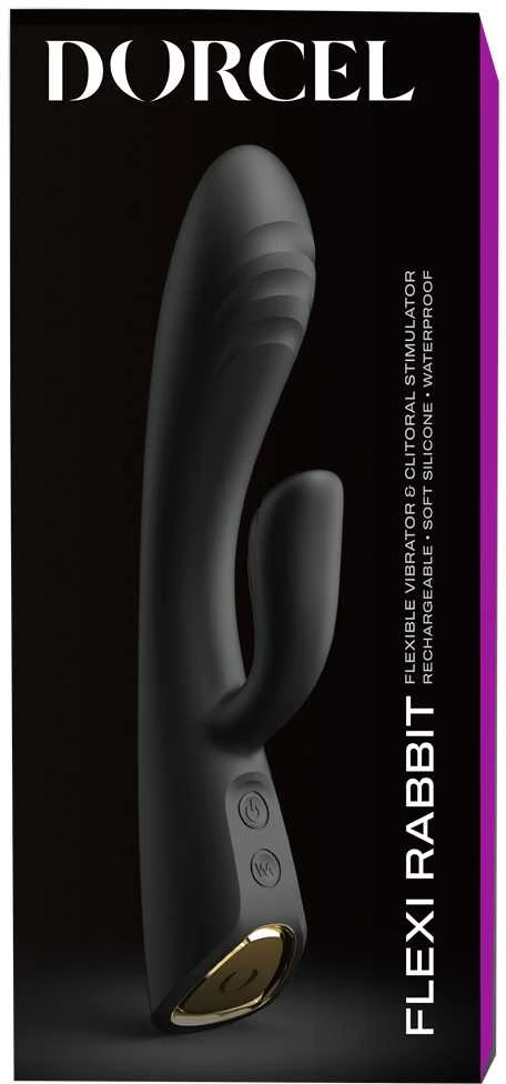 Marc Dorcel Flexi Rabbit zuikio vibratorius Juodas