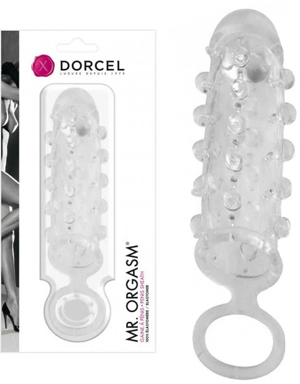 Marc Dorcel Marcas Dorcelis p. Orgazmą prailginanti gelinė varpos rankovė su smeigtukais