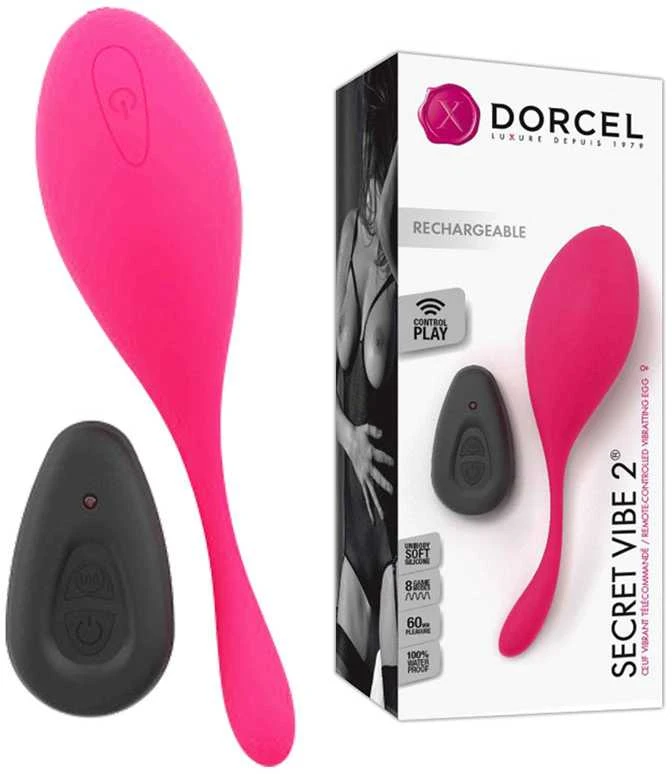 Marc Dorcel Secret Vibe 2 vibruojantis kiaušinis valdomas Rožinės bevieliu pultu