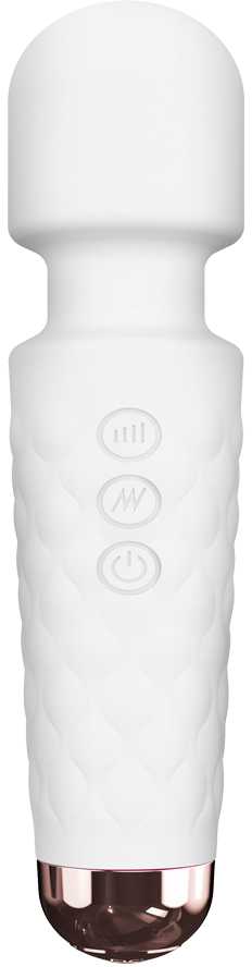DORCEL Mini Wanderful Baltas wand su vibratorius masažui