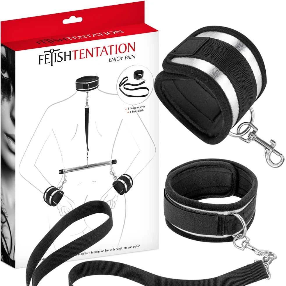 Fetish Tentation Pateikimo juosta su antrankiais ir apykakle