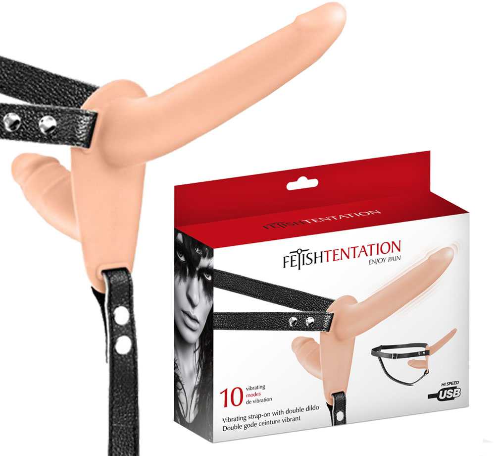 Fetish Tentation Vibruojantis dirželis, USB Flesh