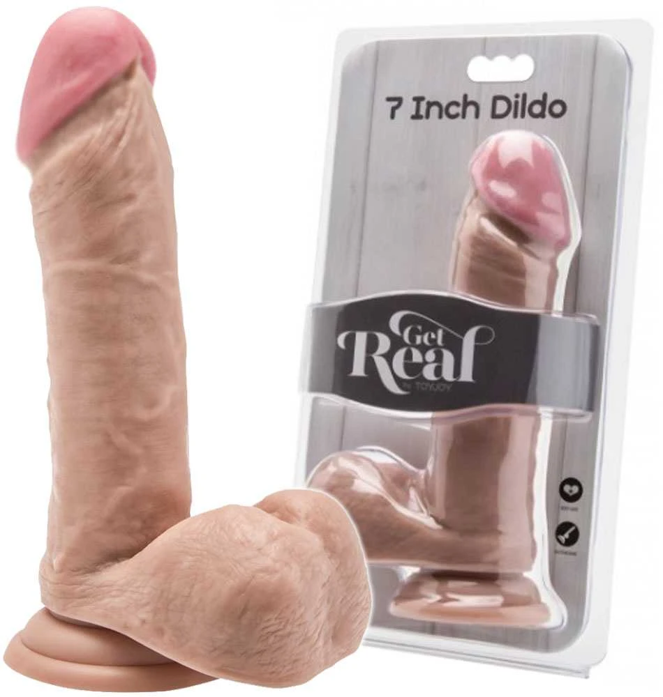 Get Real TOYJOY Penis jak realny natūralus sex dildo jądra 18cm