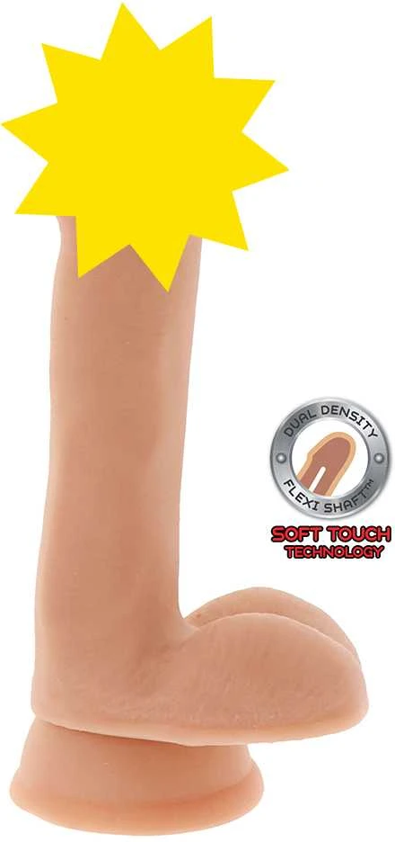 Get Real Gaukite „Real Dildo DUAL DENSITY“, 6 colių įstrižainę