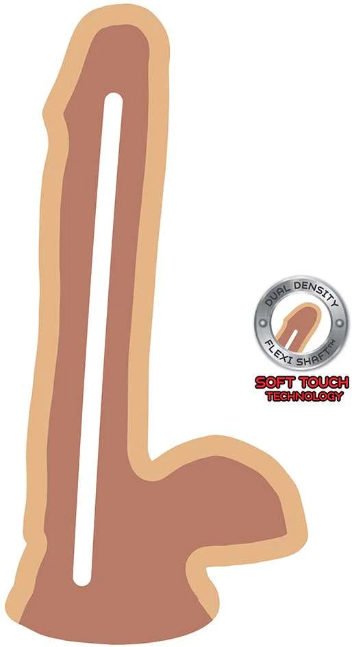 Get Real Gaukite „Real Dildo DUAL DENSITY“, 6 colių įstrižainę