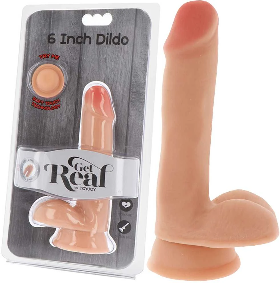 Get Real Gaukite „Real Dildo DUAL DENSITY“, 6 colių įstrižainę