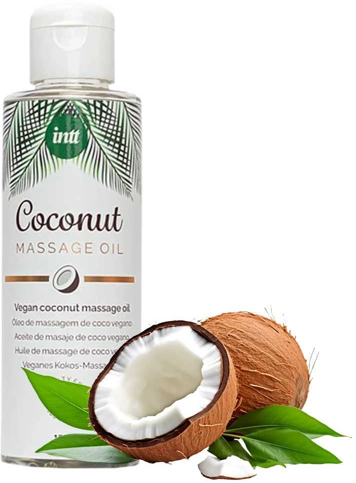 „Intt“ masažinis kokosų aliejus veganams, 150 ml.