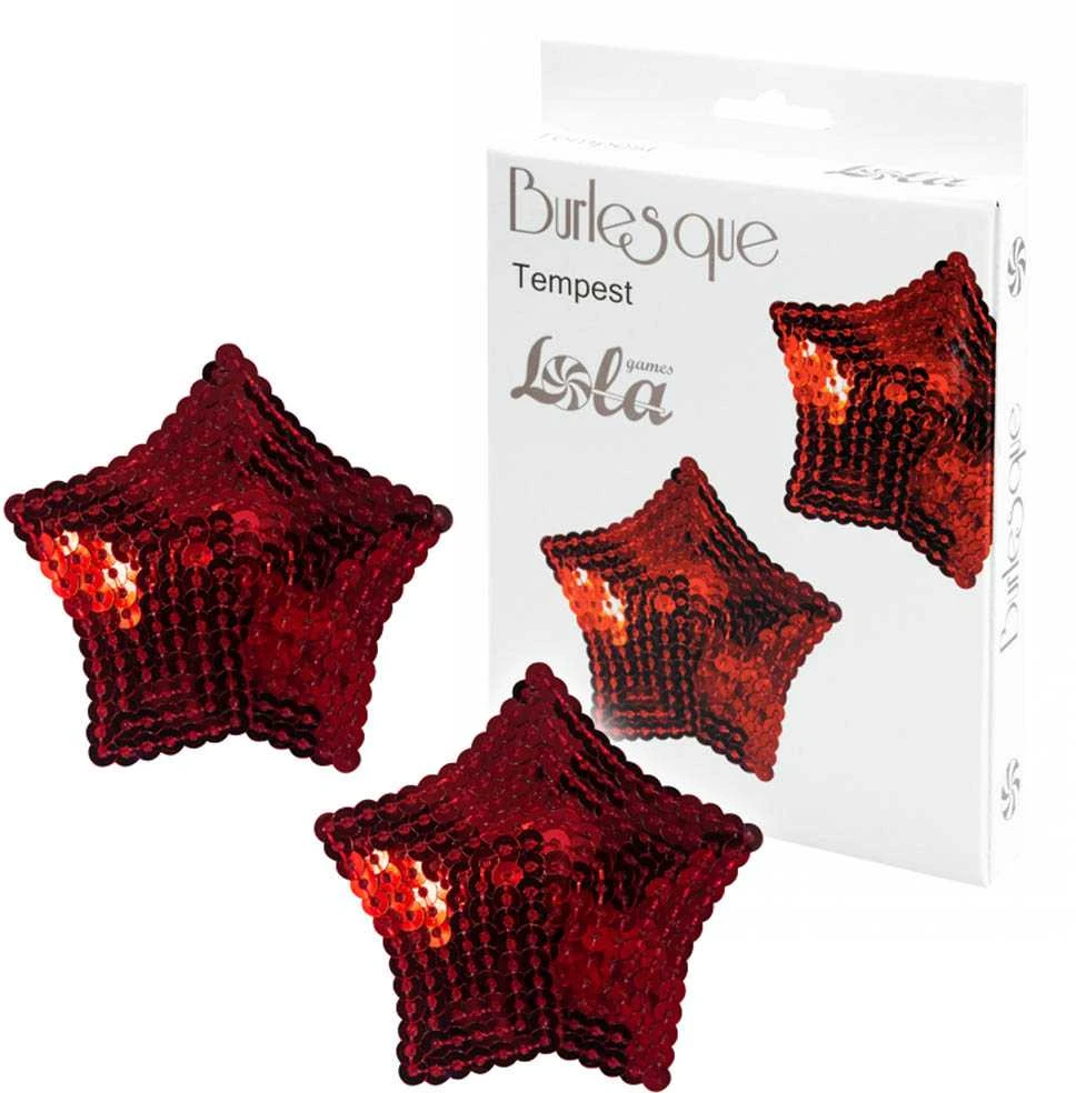 Lola Games Pasties Burlesque Tempest Raudona