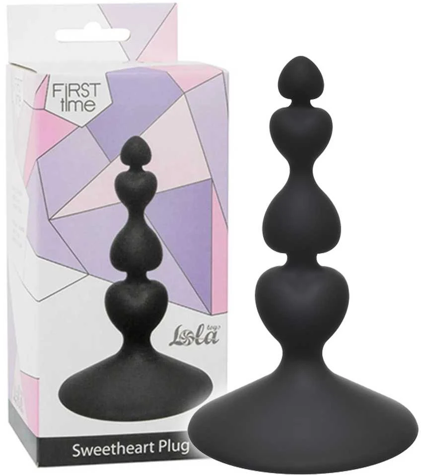 Lola Games Plug-Anal Plug Sweetheart Plug Juodas