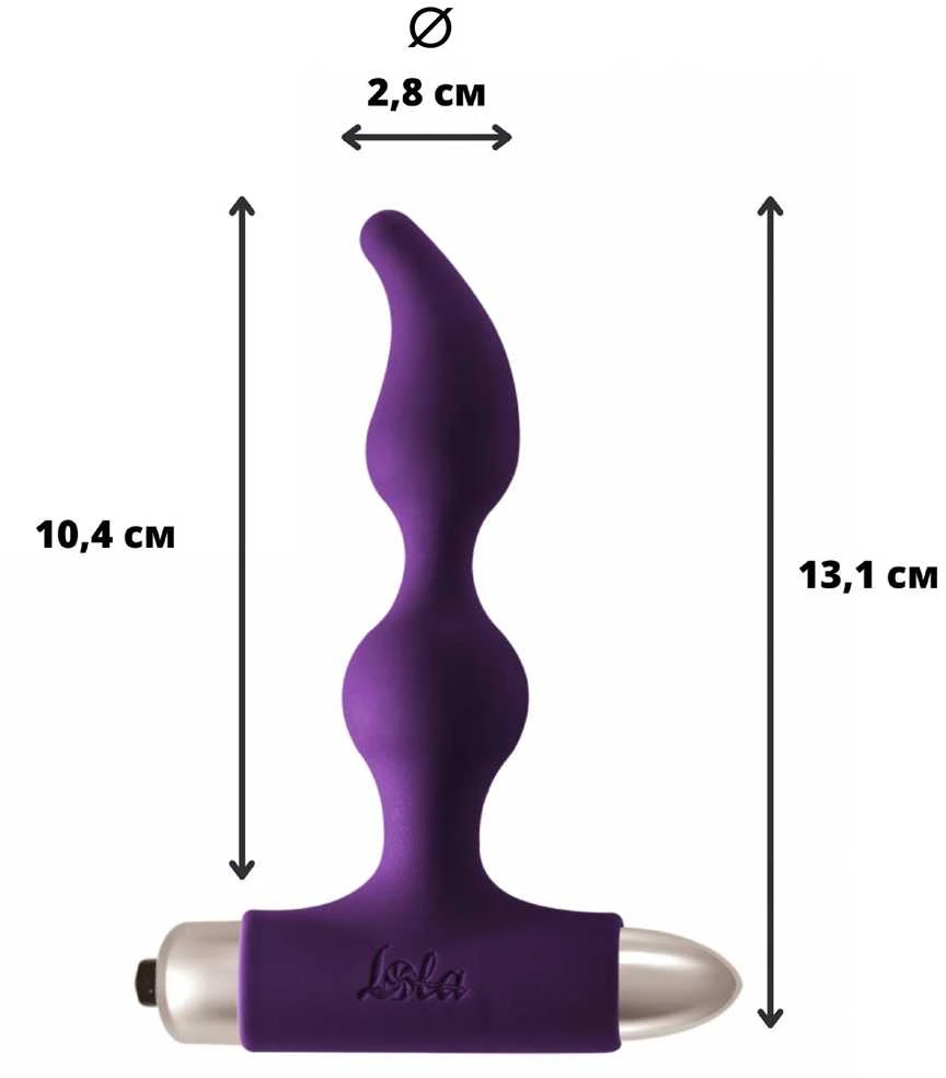Lola Games Vibrating Plug Elation Ultraviolet su silikoniniu analiniu kištuku. Moterims ir vyrams.